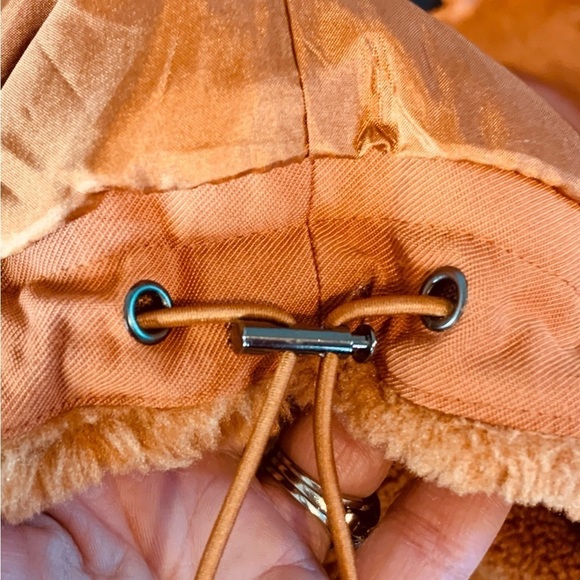 Elodie Women’s Fleece Burnt Orange  Zip Front Jacket NWOT SZ Small - Picture 7 of 9